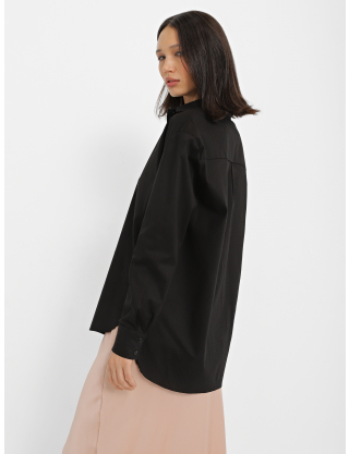 Картинка Чорна сорочка з бавовни